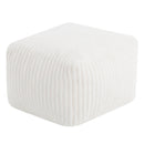 Round Pouf Ottoman Foot Rest, 20"x15"