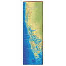 Marco Island, Florida Map | Wall Art Print on Real Wood