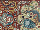 Wonderful Pak Persian Rug 9x12, Very Fine 260 KPSI, Floral Peacocks, Handmade Vintage Wool Rug