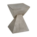 GEOMETRIC MGO SIDE TABLE,LIGHT GRAY COLOR