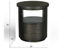 Bosley - Round End Table - Coffee Bean