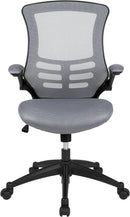 Kelista Dark Gray Mesh Mid Back Office Chair For Desk