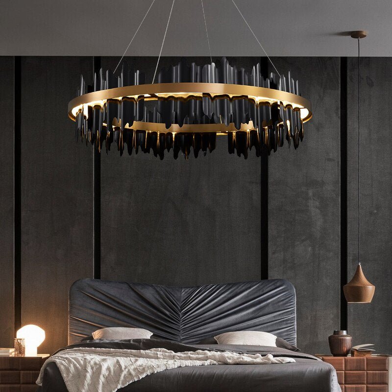 MIRODEMI® Modern Creative Circular Chandelier for Living Room, Dining Room