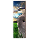 Heron, Bird Wooden Sign | Wall Art Print on Real Wood 