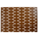Outdoor & Indoor Privacy Screen Metal Privacy Screen 76' H×48' W, Freestanding Decorative Privacy Screen for Deck Balcony Patio, Privacy Fence Panels for Outside Lawn Garden PS112 BROWN HAMMERTONE