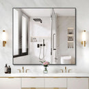 36x40 Black Wall Mirror With Horizontal Or Vertical Mount