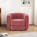 Swivel Accent Chair for Living Room, Sofa Chairs with Wood Base Side,  Comfy Swivel Accent Chair with Wide Upholstered, for Living Room