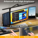 LED Desk Lamp With Clamp Stepless Dimming Home Office