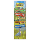 I Heart Saipan Marsh Directional Home Decor Art Print on Real Wood