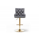 Adjustable Swivel Bar Stool With Nailhead Trim (Set of 2)