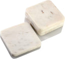Mascot Hardware Square  Marble Coaster Set of 4