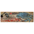 I Heart Saipan Blue Crab Home Decor Art Print on Real Wood