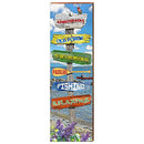 Adirondacks Lake, New York Wooden Directional Sign | Wall Art Print on Real Wood