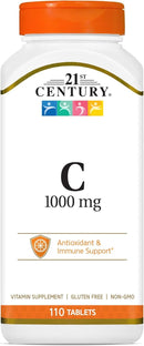 21st Century Vitamin C 1000mg Tablets, Immune & Antioxidant, 110 Count