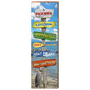 Pickwick Lake Directional Home Decor Art Print on Real Wood
