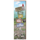 Belgrade Lakes Village, Maine Wooden Sign | Wall Art Print on Real Wood 