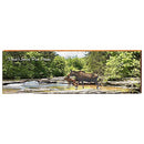 Moose and Calf in Denali Park Alaska Home Decor Art Print on Real Wood