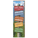 Idaho Springs Colorado Directional Sign Home Decor Art Print on Real Wood