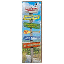Salty Sam's Marina Sign Home Decor Art Print on Real Wood