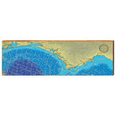 Florida Panhandle Map Home Decor Art Print on Real Wood