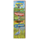 Forgotten Coast Florida Coastal Directional Home Decor Art Print on Real Wood