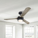 52" Aerofanture Industrial DC Motor Downrod Mount Reversible Ceiling Fan with Lighting and Remote Control