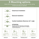 52” Ceiling Fan with Remote, Reversible DC Motor, 3 Wood Blades