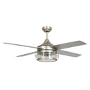 52" Celentano Industrial Downrod Mount Reversible Ceiling Fan with Lighting and Remote Control