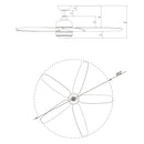 52" Dicken Farmhouse Downrod Mount Reversible Ceiling Fan with Lighting and Remote Control