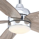 52" Dicken Farmhouse Downrod Mount Reversible Ceiling Fan with Lighting and Remote Control