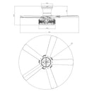 52" Divisadero Farmhouse Flush Mount Reversible Ceiling Fan with Lighting and Remote Control