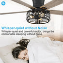 52" Divisadero Farmhouse Flush Mount Reversible Ceiling Fan with Lighting and Remote Control