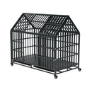 52-Inch Heavy-Duty Dog Crate With Roof Top Escape Proof Design (SAK90267)