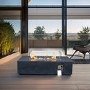 Alora 52-Inch Portable Concrete Rectangular Propane Fire Pit Table With Repair Kit (SAK52304)