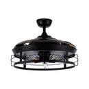 52" Industrial Downrod Mount Ceiling Fan with Lighting and Remote Control