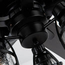 52" Kashmir Traditional Downrod Mount Reversible Ceiling Fan with Lighting and Remote Control