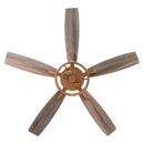 52" Madhya Pradesh Modern Downrod Mount Reversible Crystal Ceiling Fan with Lighting and Remote Control