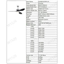 52" Modern Ceiling Fan with Light, 3 ABS Blades, DC Remote Control