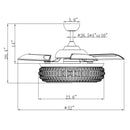 52" Mumbai Smart Fan with Light Kit and Remote Control