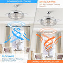 52" Mumbai Smart Fan with Light Kit and Remote Control