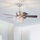 52" Nilgril Farmhouse Downrod Mount Reversible Ceiling Fan with Lighting and Remote Control