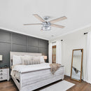 52" Industrial Reversible 5 Blade Led Ceiling Fan