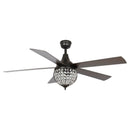 52" Varanasi Traditional Downrod Mount Ceiling Fan with Lighting and Remote Control