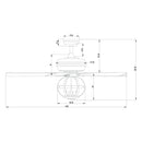 52" Wilburton Industrial Downrod Mount Reversible Ceiling Fan with Lighting and Remote Control