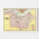 Vintage Map of Louisville, Kentucky 1897