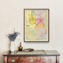 Vintage Map of Saint Paul, Minnesota 1897