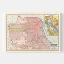 Vintage Map of San Francisco, California 1897