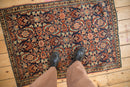 2.5x4 Vintage Tabriz Sennehbaft Rug