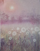 Dandelion Dreams Dandelion Dreams Designer Printed AIDA Fabric. Canvas for embroidery with an applied background  KF-1102A
