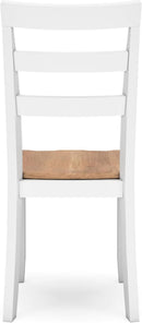 Gesthaven Solid Wood Frame Dining Chair Set White Natural